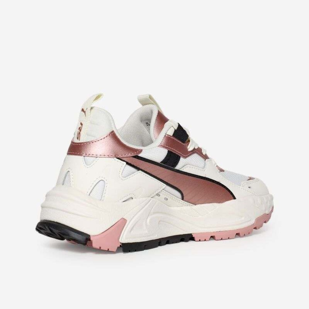 NIB PUMA RS-T White Black & Rose Gold Metallic Sneakers - Various Sizes - Picture 4 of 11